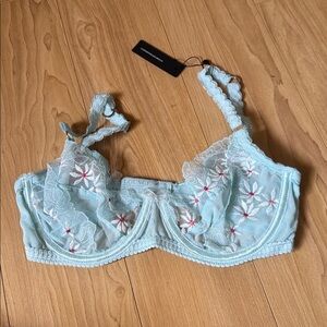 Lounge Fleur Balcony Bra Blue